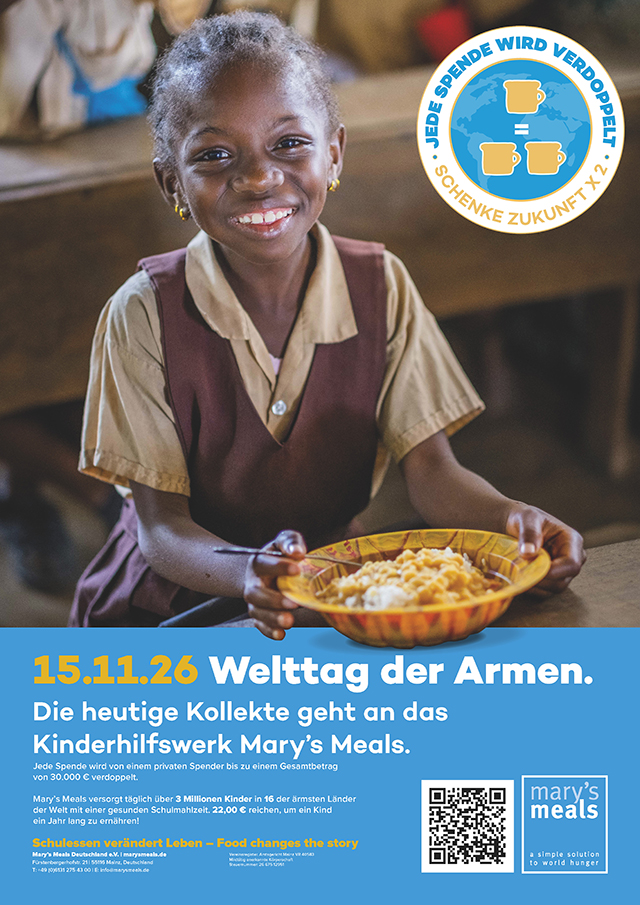 Kollekte Welttag der Armen   DIN A3 Poster 2026 09 08