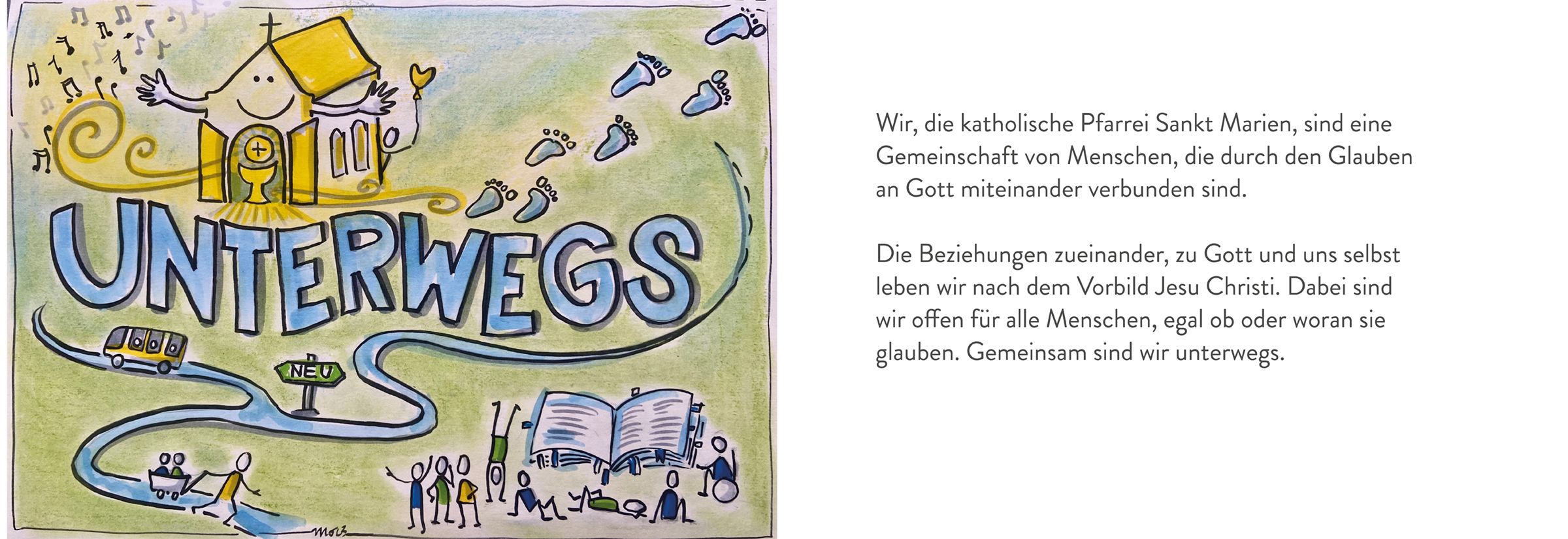 Leitbid Unterwegs