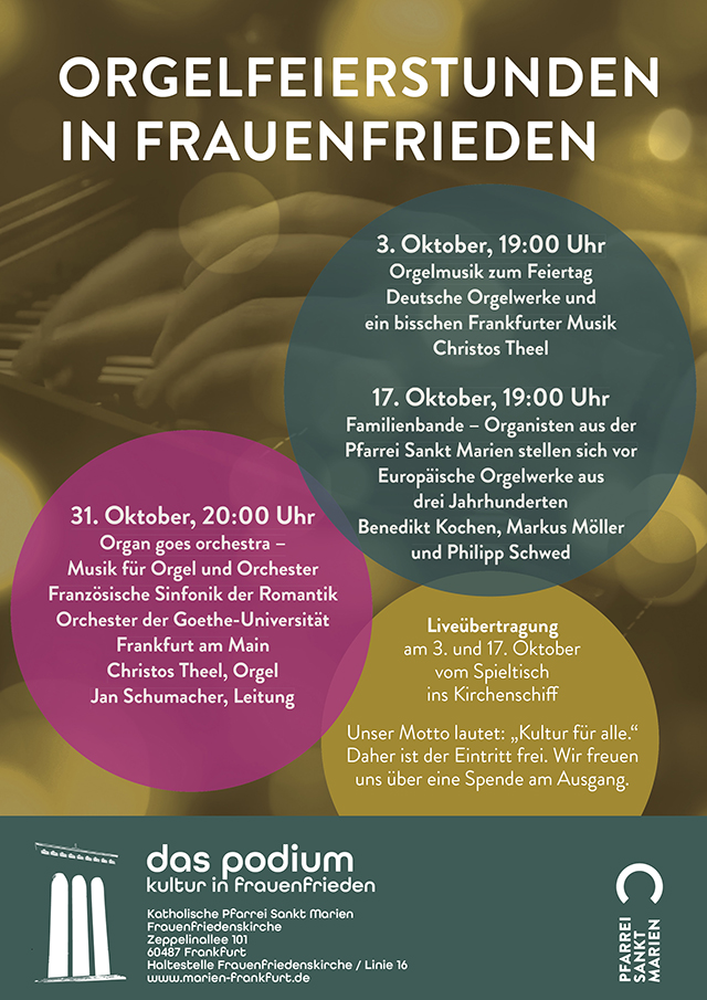 Plakat Orgelfeierstunden 2026 DIN A4
